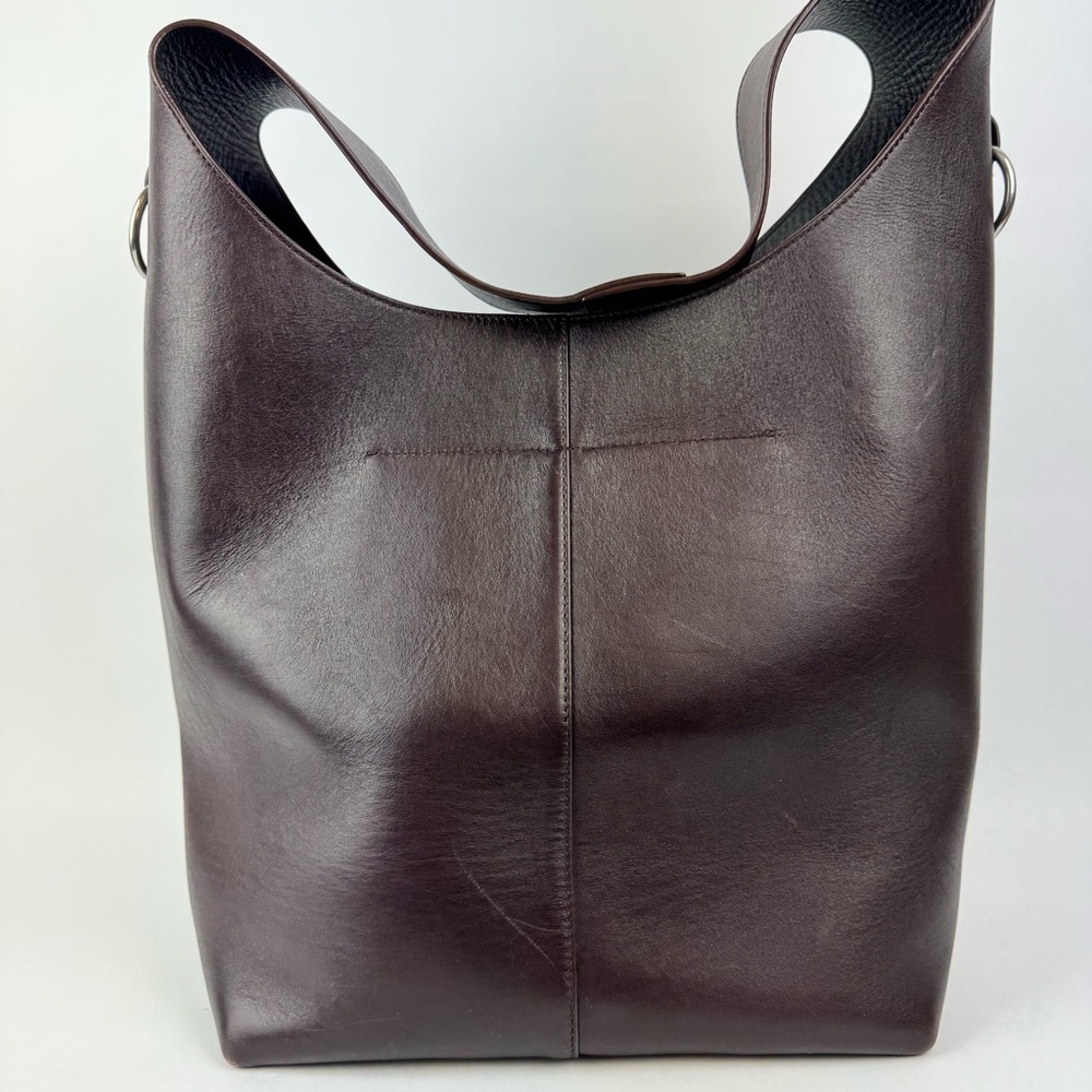 Alexander Wang XL Genesis Box Chain Leather Hobo Shoulder Mahogany - Picture 2 of 13